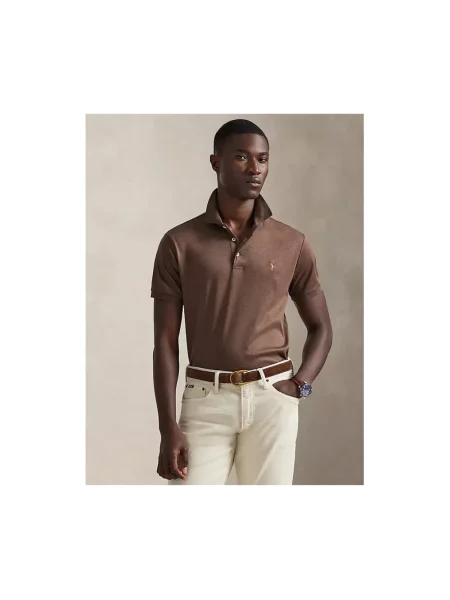 Koszulka polo Polo Ralph Lauren brązowa