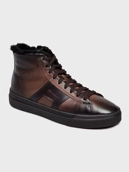 Кеды Santoni коричневые