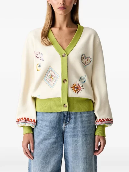 Cardigan Never Fully Dressed cu broderie