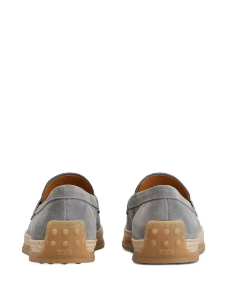 Pantofi loafer Tod's din piele de căprioară gri