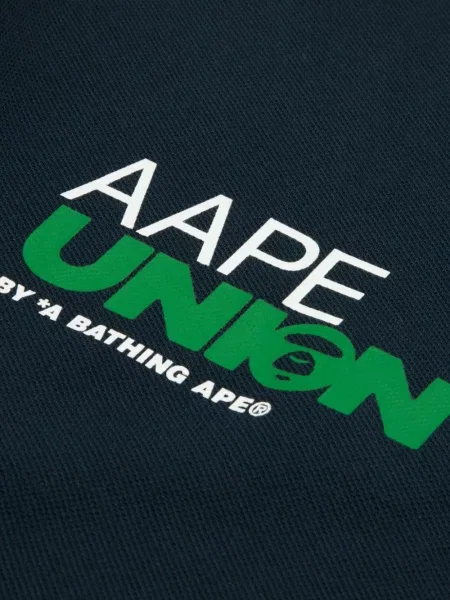 Polo marškinėliai Aape By *a Bathing Ape® su autografu juoda