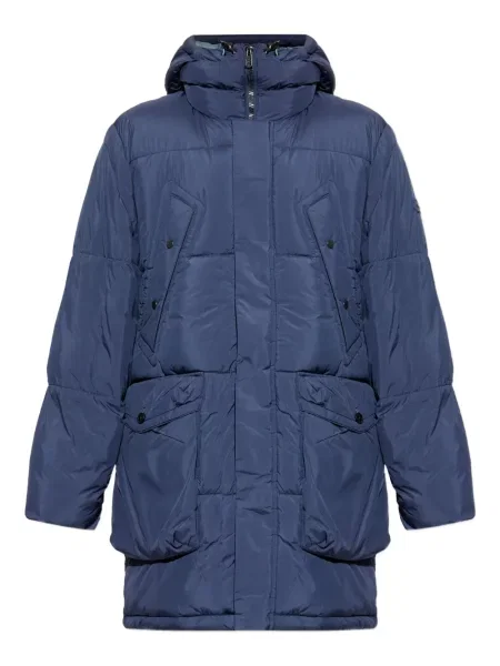 Geacă parka Ps Paul Smith cu glugă albastru