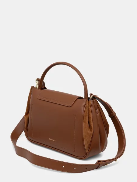 Coccinelle torebka crossbody skórzana brązowa