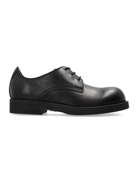 Derby Mm6 Maison Margiela sznurowany skórzany czarny