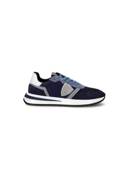 Buty do biegania Philippe Model zamszowe do biegania niebieskie