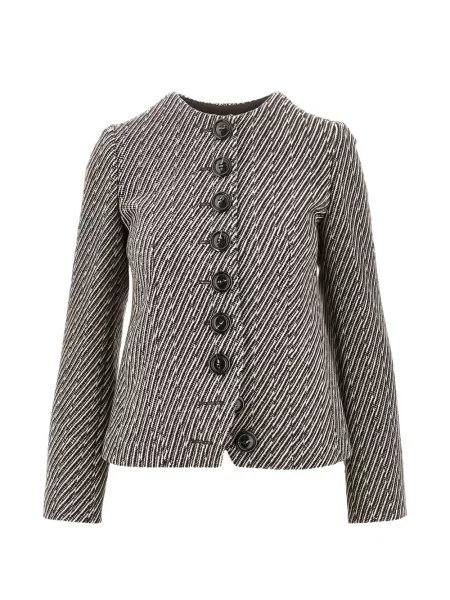 Geacă Emporio Armani cu dungi maro