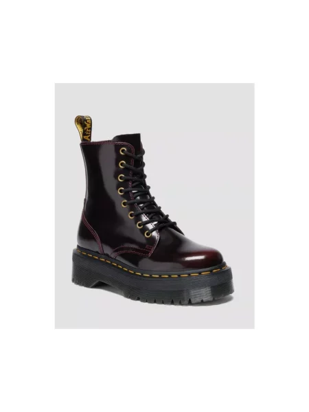 Botki Dr. Martens skórzane czerwone