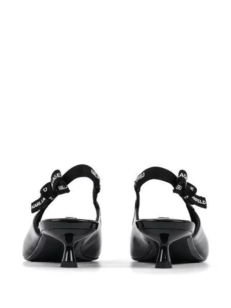 Pantofi cu toc Karl Lagerfeld din piele negru