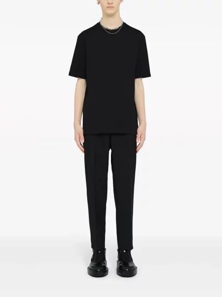 Raštuotas marškinėliai Jil Sander juoda