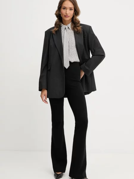 Штани Pinko кльош висока посадка білий