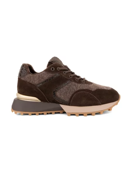Sneakersy Linda Baumann brązowe