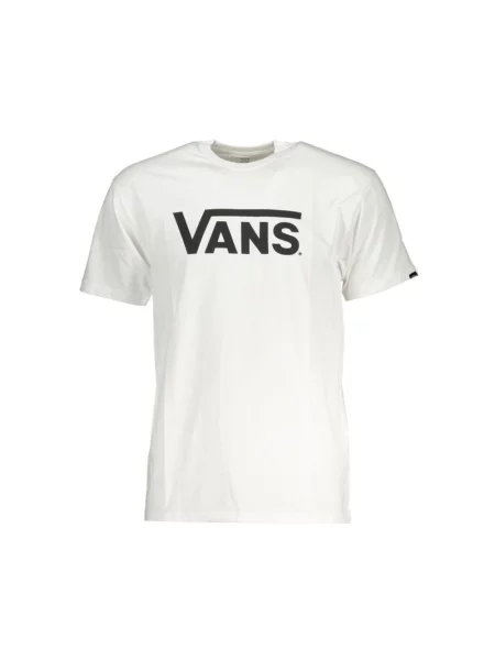 Lniana koszulka Vans klasyczna biała