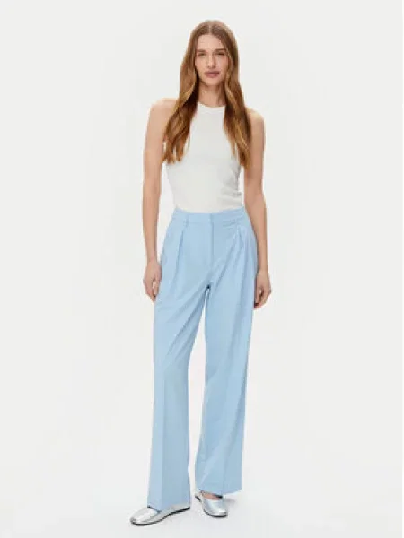 Vero Moda Kalhoty z materiálu Liba Světle Wide Leg modrá