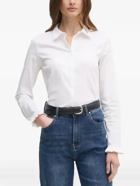 Cămașă Mos Mosh cu volane alb