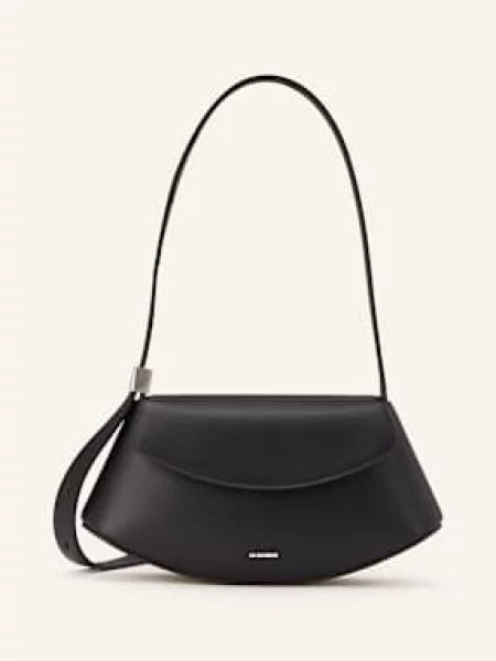 Jil Sander Torba Na Ramię Eldorado schwarz czarna