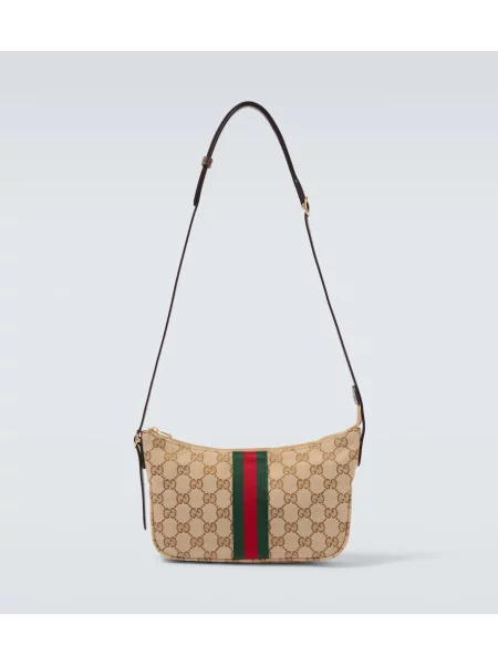 Platno majhen torba crossbody Gucci bež