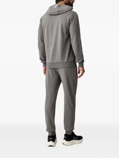 Hoodie Ea7 Emporio Armani με σχέδιο γκρι