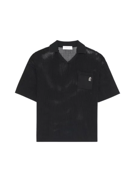 Dzianinowa koszulka polo Etudes czarna