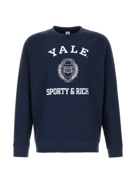 Hanorac Sporty & Rich cu imagine albastru