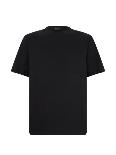 Tricou Zegna scurt negru