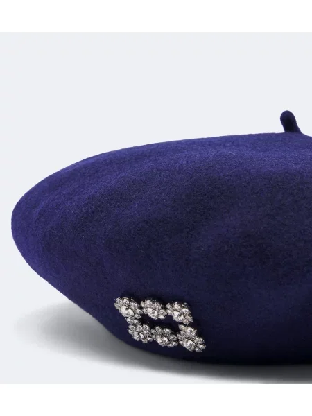 Căciulă Roger Vivier de lână albastru