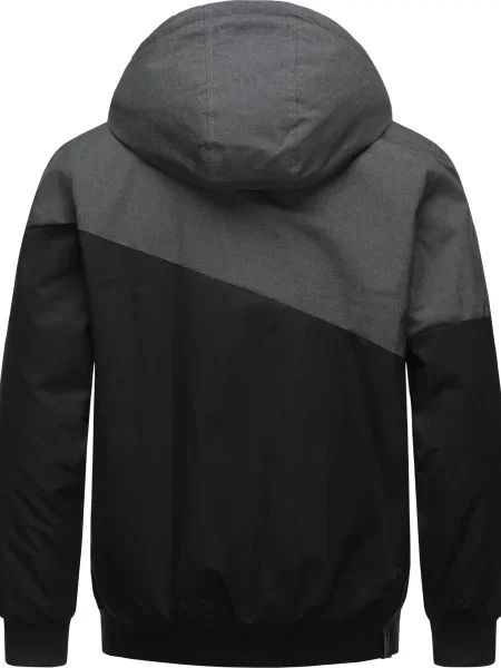 Ragwear Zimná bunda Wings sivá / čierna