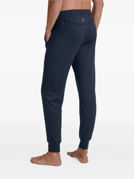 Pantaloni Calida alergare cu cordon albastru