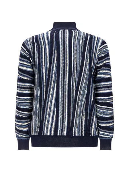 Cardigan Lorenzoni cu broderie albastru