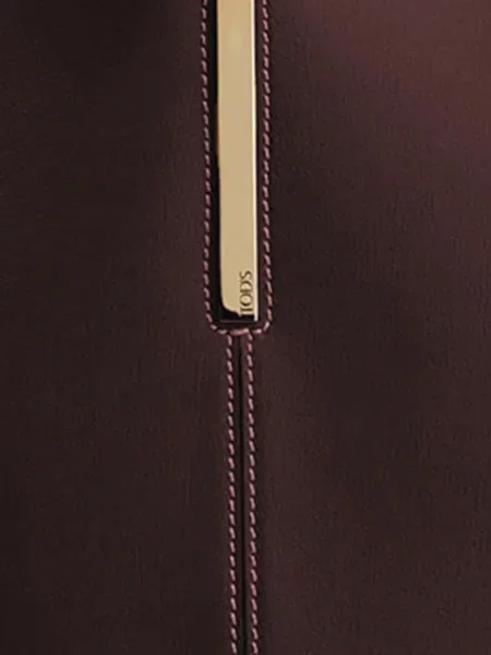 Кожена кожена чанта Tod's кафяво