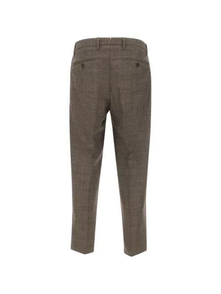 Pantaloni Briglia 1949 în carouri maro