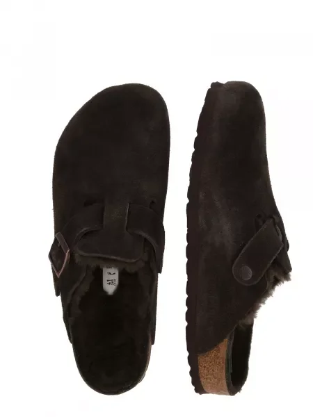 BIRKENSTOCK Saboți Boston LEVE închis maro