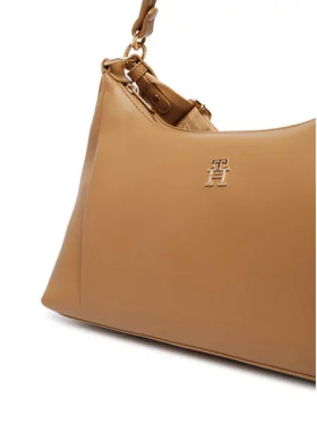 TOMMY HILFIGER Kabelka na rameno ESSENTIAL piesková hnedá