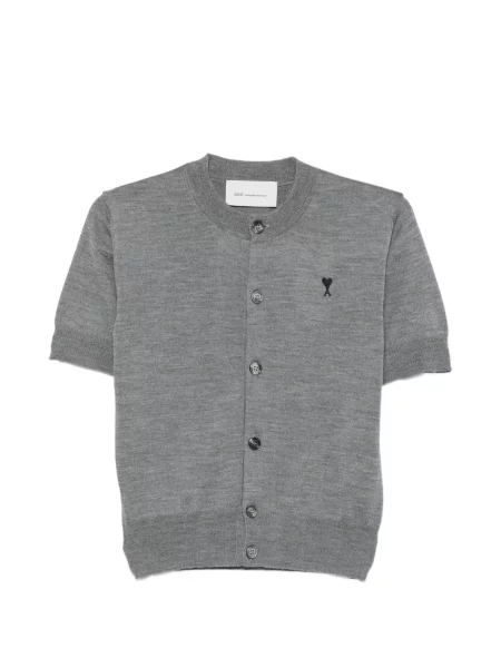 Scurt cardigan Ami Paris gri