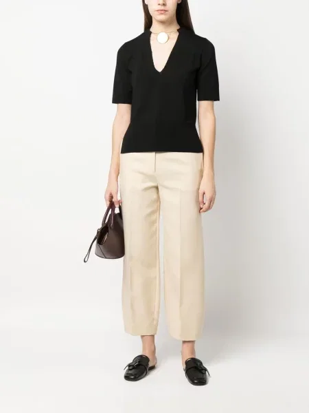 Trumpas vėrinys Jil Sander juoda