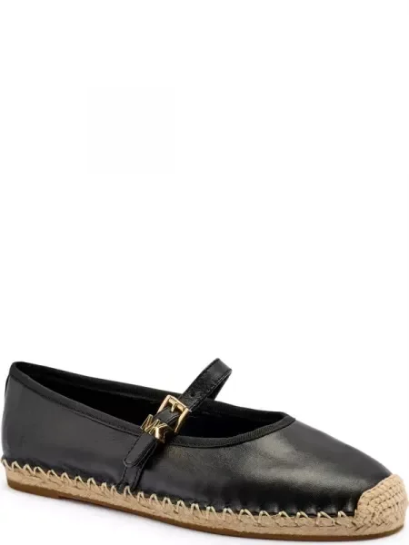 Michael Kors Bőr espadrilles cipő LYNN fekete