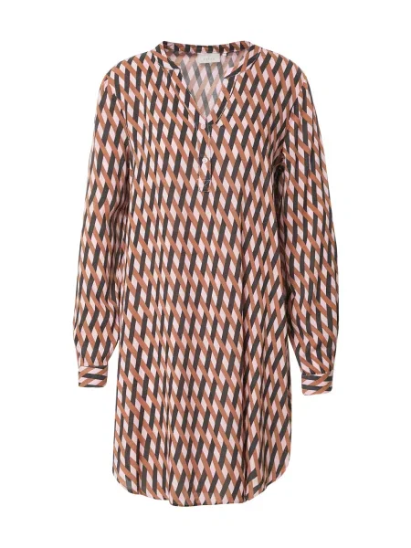 Kaffe Rochie tip bluză Marana maro roz negru
