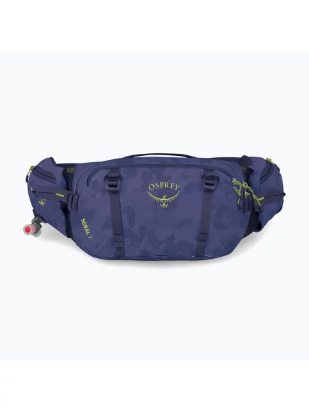 Сумка бананка Osprey Seral 7 l with a hydration bladder l botswana purple dust print фіолетова