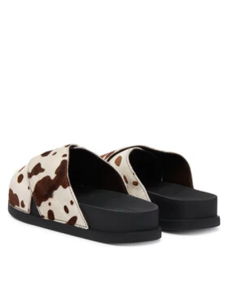 Natikače Tommy Jeans Tjw Comfort Slides Calf Hair Šarena