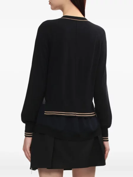 Cardigan 3.1 Phillip Lim de lână cu decolteu în V albastru
