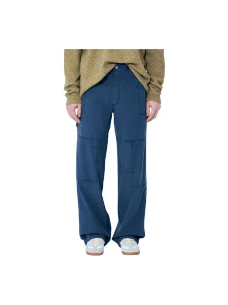 Lekkie spodnie cargo Mm6 Maison Margiela niebieskie