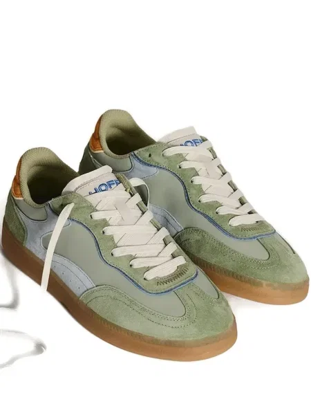 Sneakerși Hoff din piele de căprioară verde
