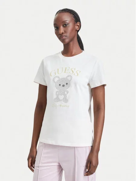 Guess Tricou Crem