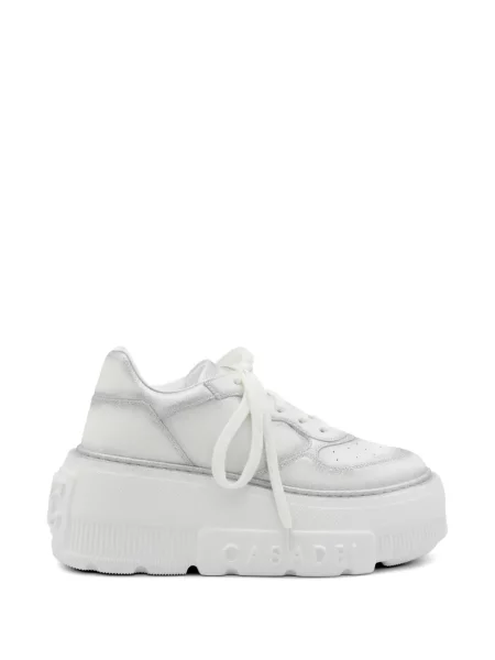 Sneakerși Casadei din piele alb