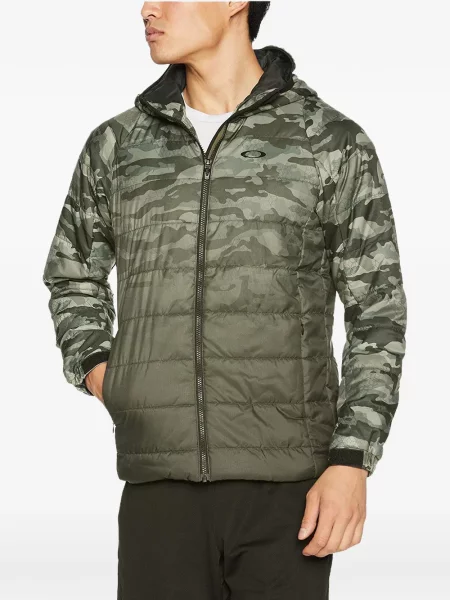 Matlasat geacă Oakley cu imagine cu model camuflaj verde