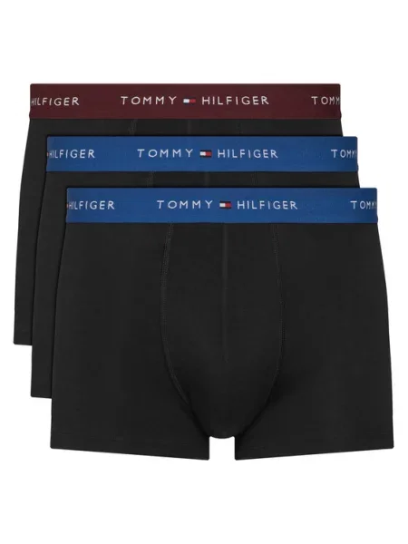 Tommy Hilfiger Underwear Boxerky Essential modrá / námornícka modrá / burgundská čierna