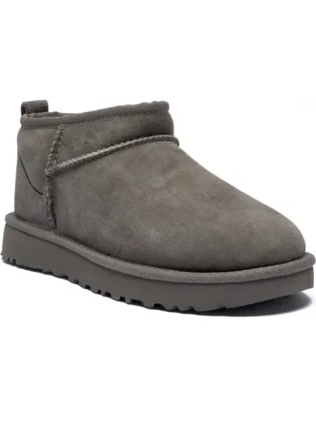 UGG Bocanci CLASSIC ULTRA MINI | piele întoarsă gri