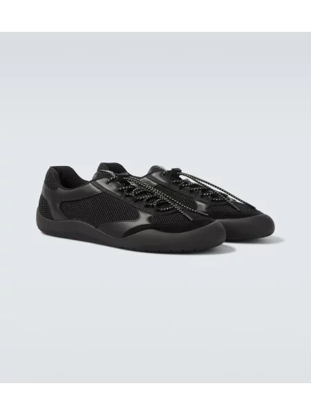 Sneakerși Prada din piele negru