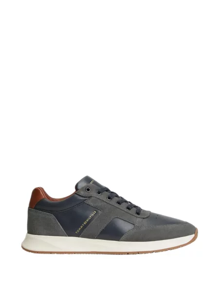 Sneakerși Tommy Hilfiger din piele albastru
