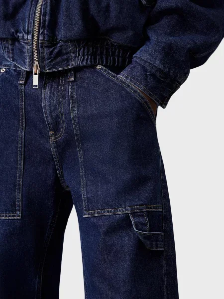 Прямі джинси Calvin Klein Jeans сині