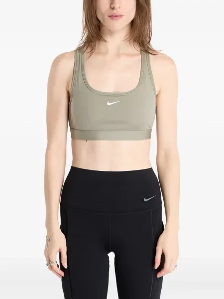 Top sport Nike din fleece plisat fără mâneci alb
